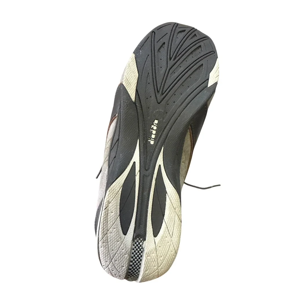 Bella Donna by Diadora Womens Dark Brown Leather Suede Import Sneakers, Sz 9.5